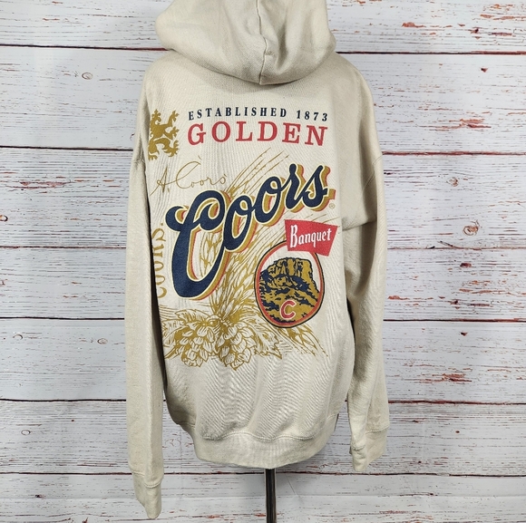 Coors Banquet Golden Hoodie Sweatshirt (M) - Picture 2 of 8